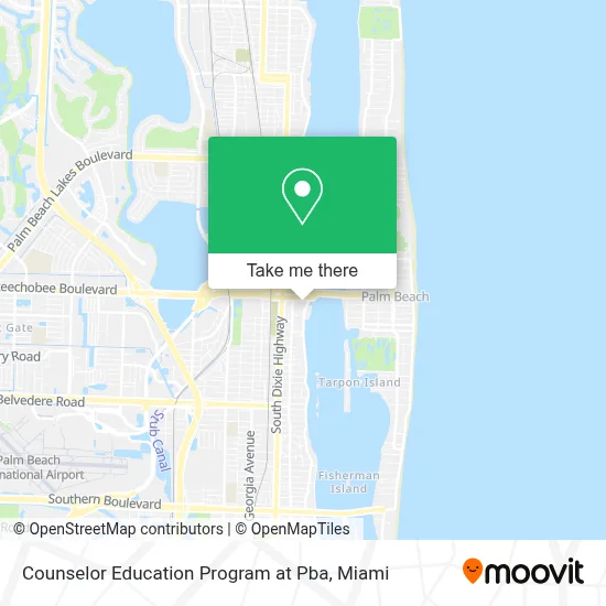Counselor Education Program at Pba map