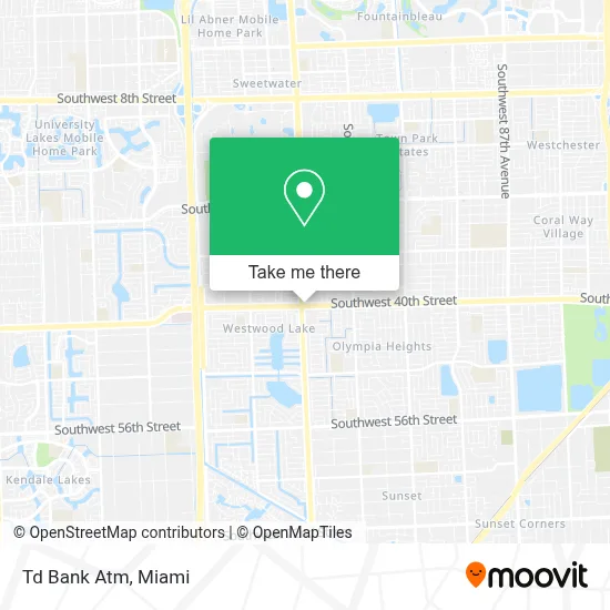 Td Bank Atm map