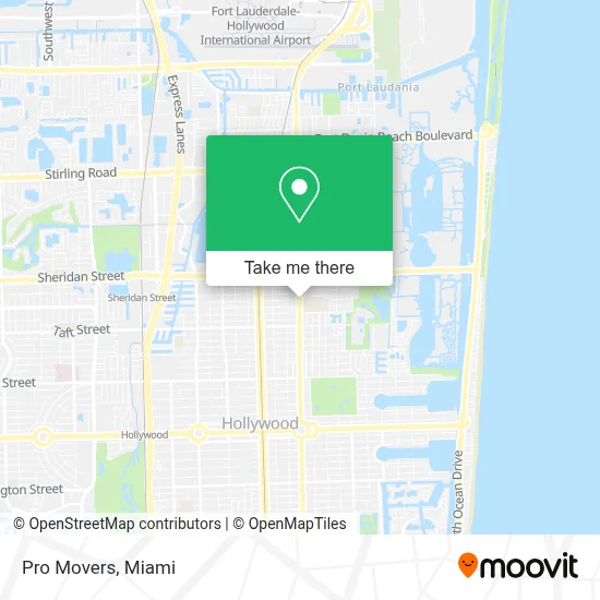 Pro Movers map