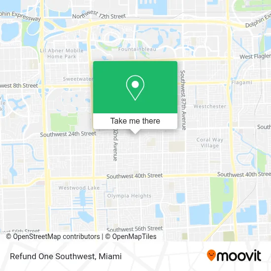 Refund One Southwest map