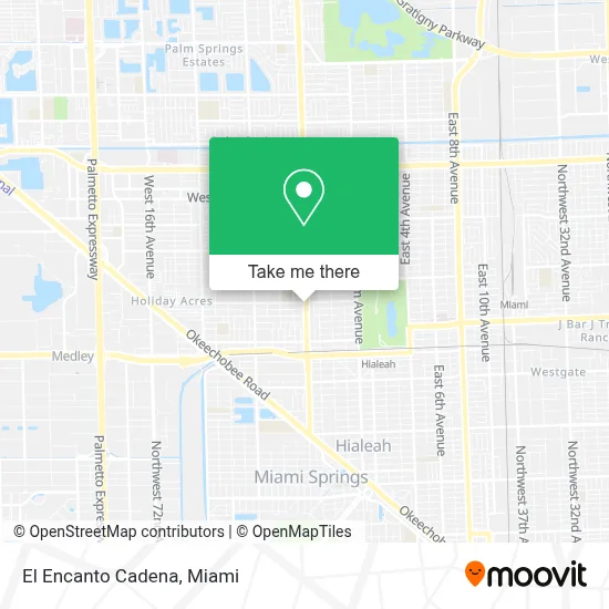 El Encanto Cadena map