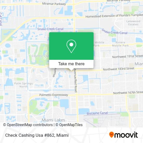 Check Cashing Usa #862 map