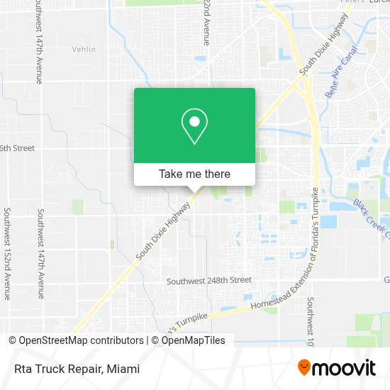 Rta Truck Repair map