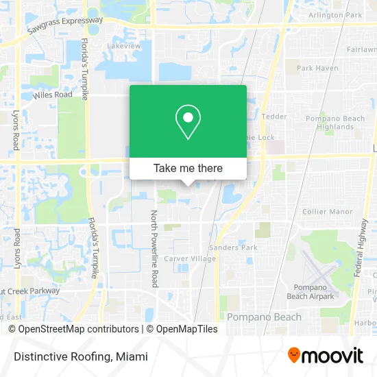 Distinctive Roofing map