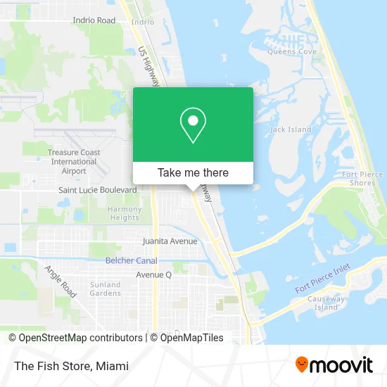 The Fish Store map
