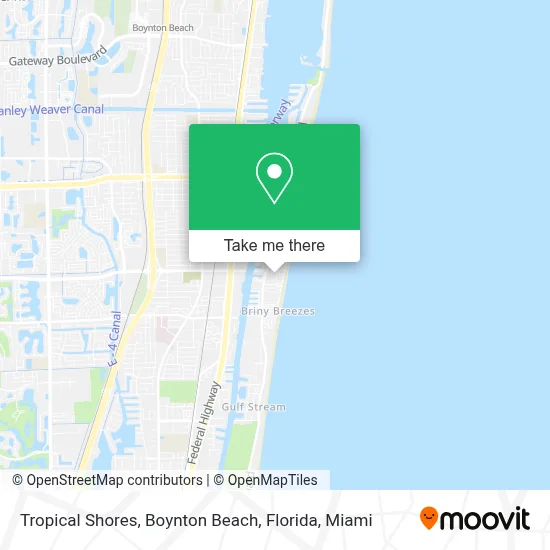 Tropical Shores, Boynton Beach, Florida map