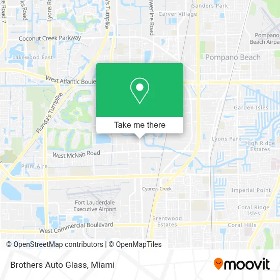 Brothers Auto Glass map