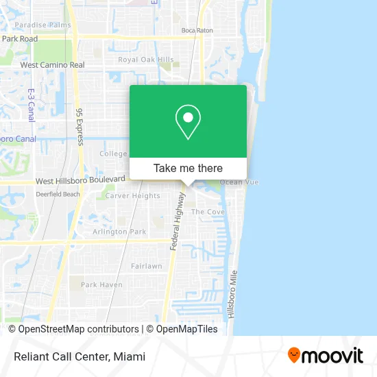 Reliant Call Center map