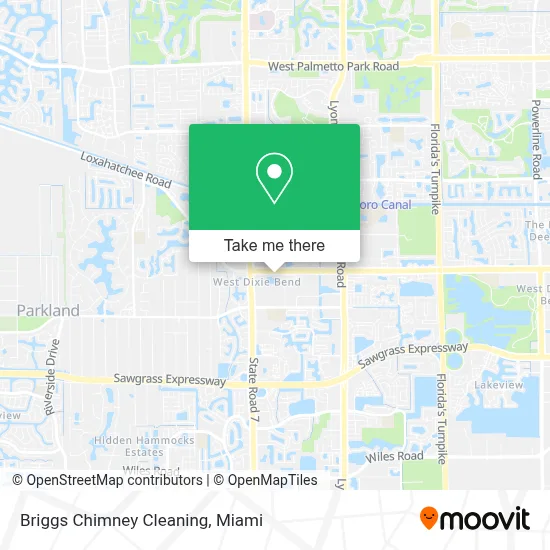 Briggs Chimney Cleaning map