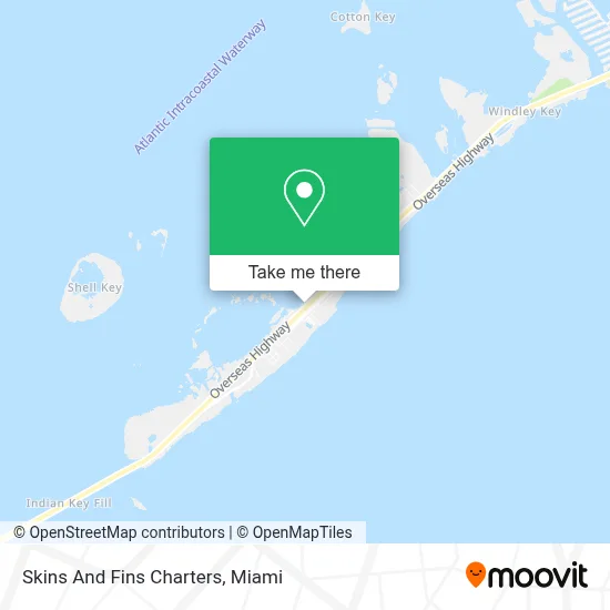 Skins And Fins Charters map