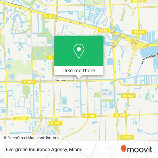 Evergreen Insurance Agency map