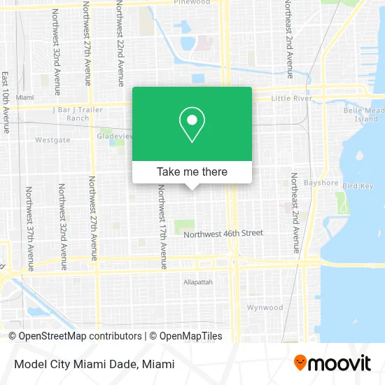 Model City Miami Dade map