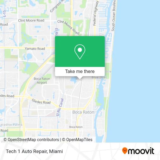 Tech 1 Auto Repair map