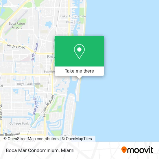 Boca Mar Condominium map
