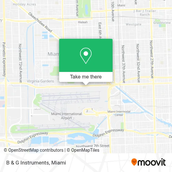 B & G Instruments map