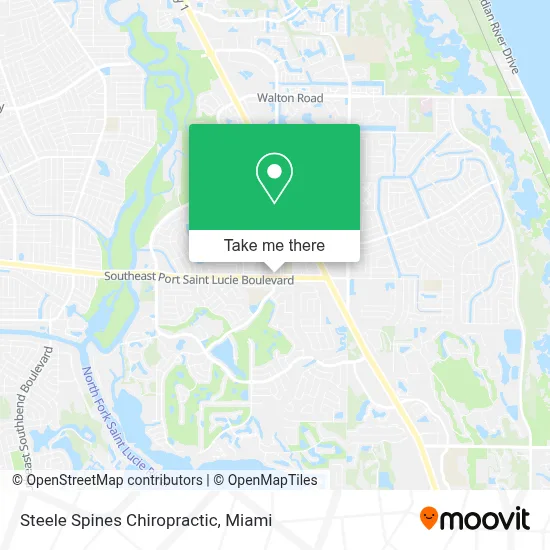 Steele Spines Chiropractic map