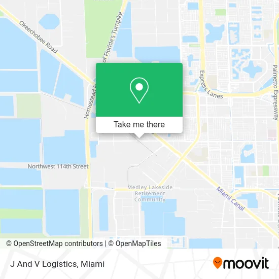 J And V Logistics map