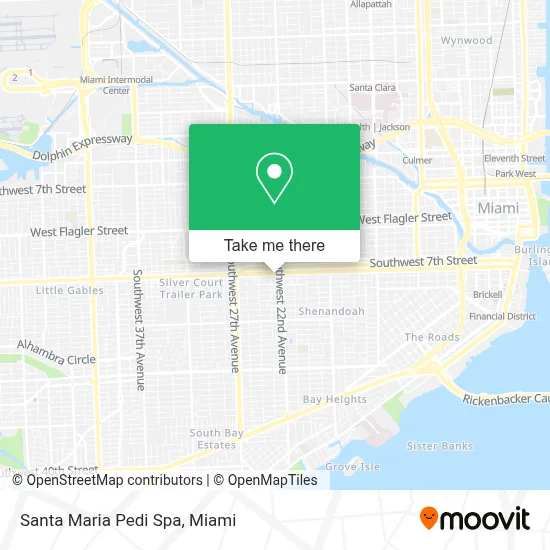 Santa Maria Pedi Spa map