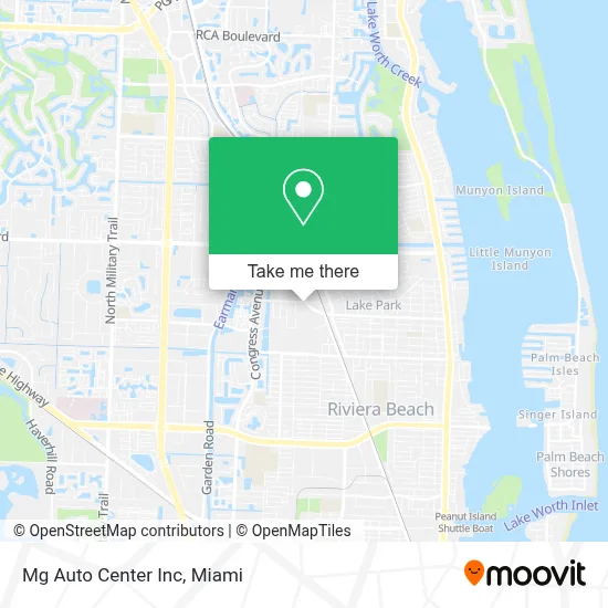 Mg Auto Center Inc map