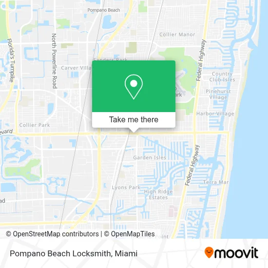 Pompano Beach Locksmith map