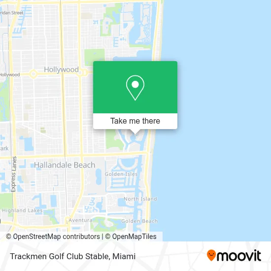 Trackmen Golf Club Stable map