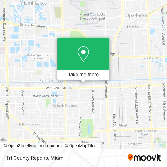 Tri-County Repairs map