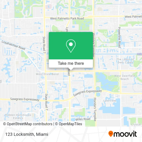 123 Locksmith map