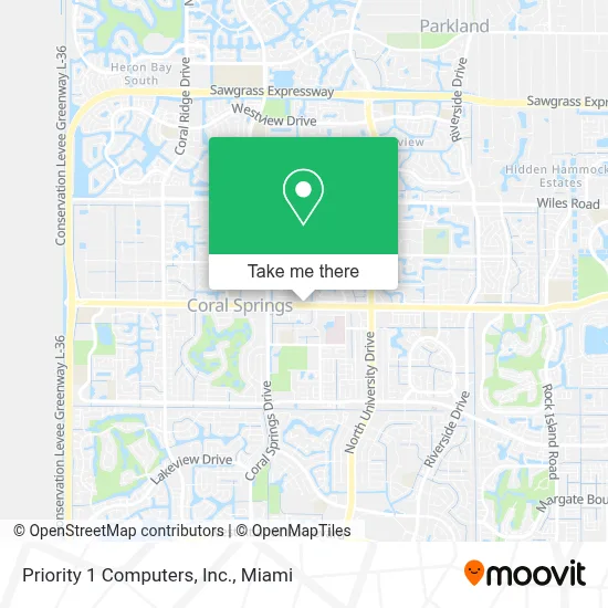 Priority 1 Computers, Inc. map
