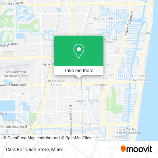 Cars For Cash Store map