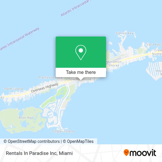 Rentals In Paradise Inc map