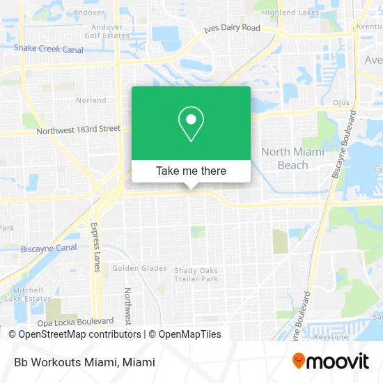 Bb Workouts Miami map