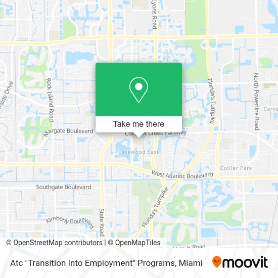 Atc "Transition Into Employment" Programs map