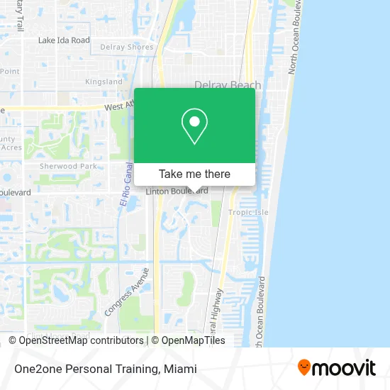 One2one Personal Training map