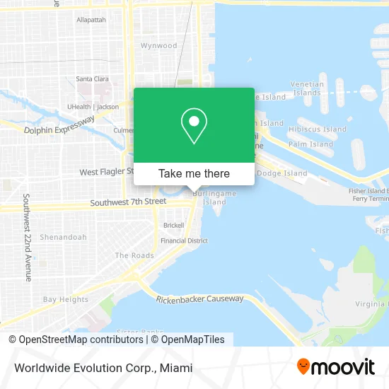 Worldwide Evolution Corp. map