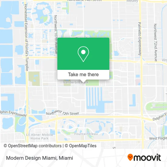 Modern Design Miami map