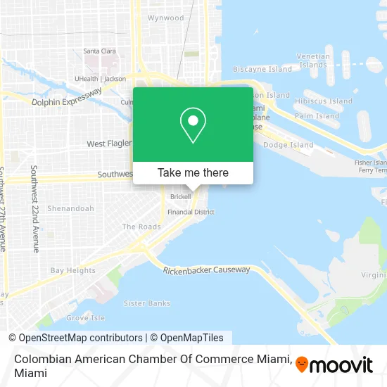 Colombian American Chamber Of Commerce Miami map