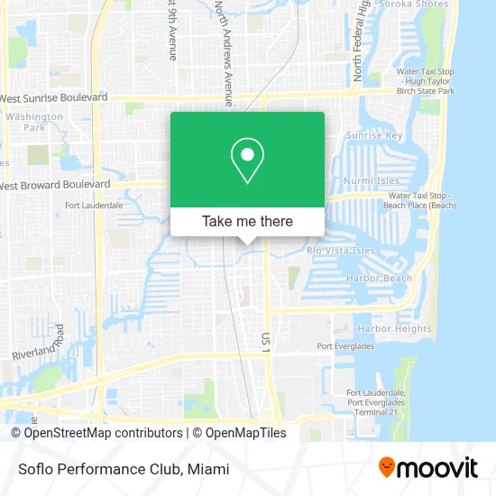 Soflo Performance Club map