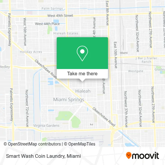 Smart Wash Coin Laundry map