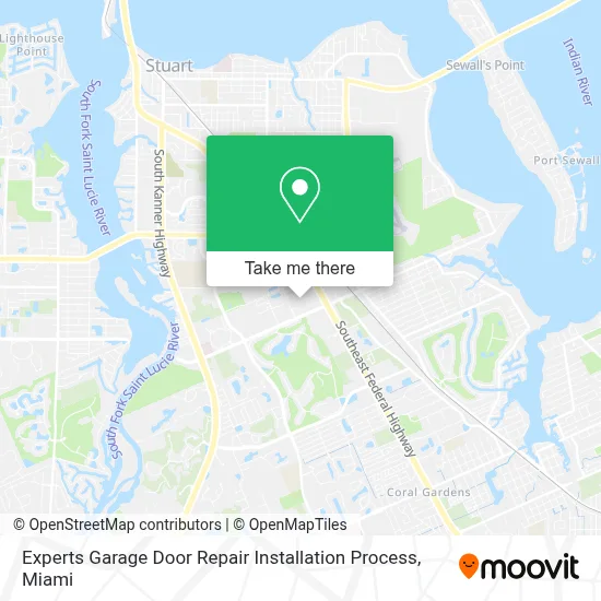 Experts Garage Door Repair Installation Process map