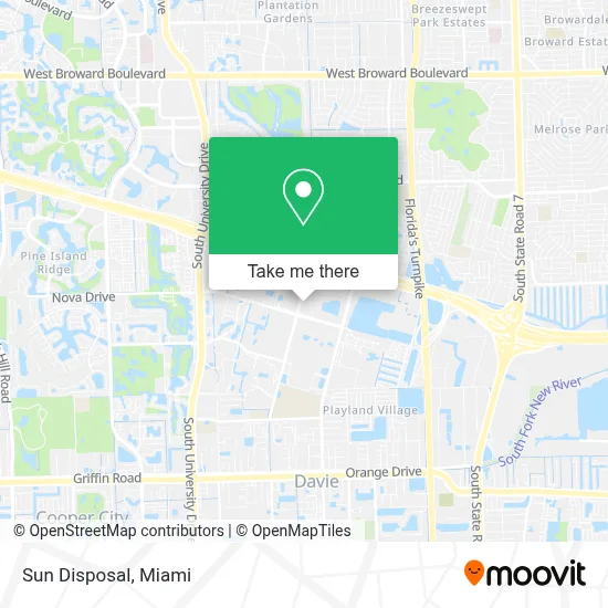 Sun Disposal map