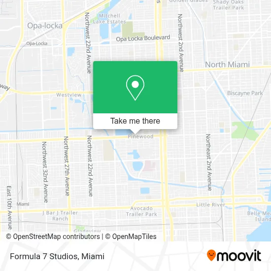 Formula 7 Studios map