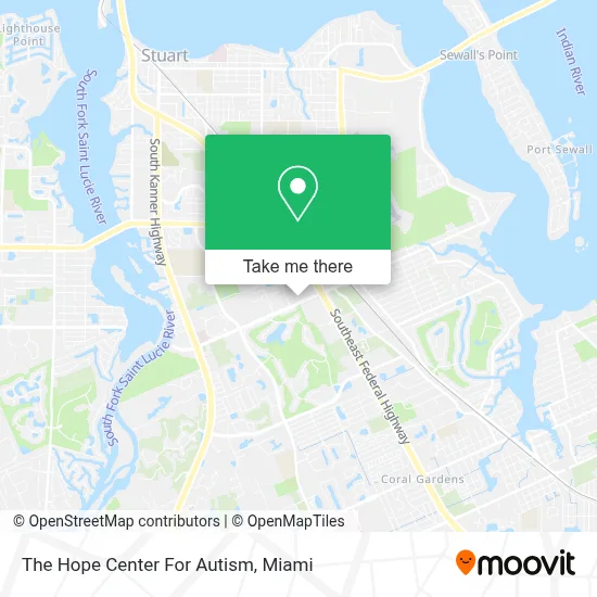 The Hope Center For Autism map