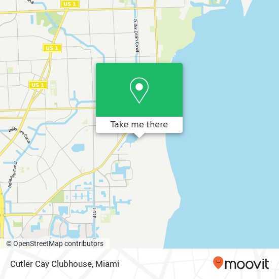 Mapa de Cutler Cay Clubhouse