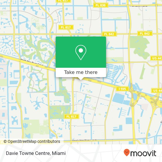 Mapa de Davie Towne Centre