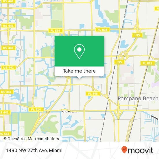 Mapa de 1490 NW 27th Ave