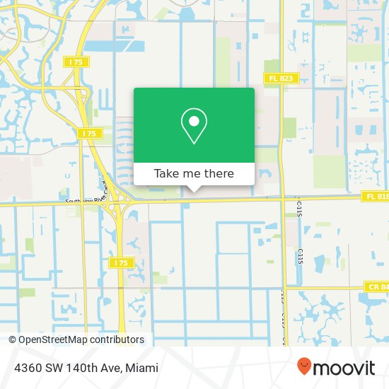 Mapa de 4360 SW 140th Ave