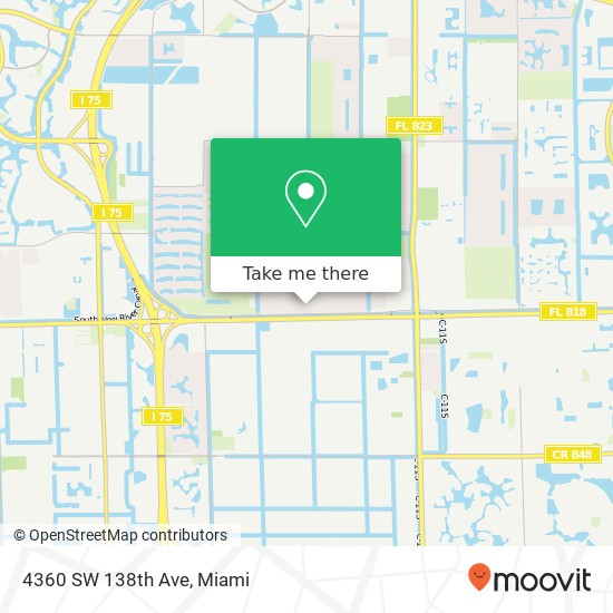 4360 SW 138th Ave map