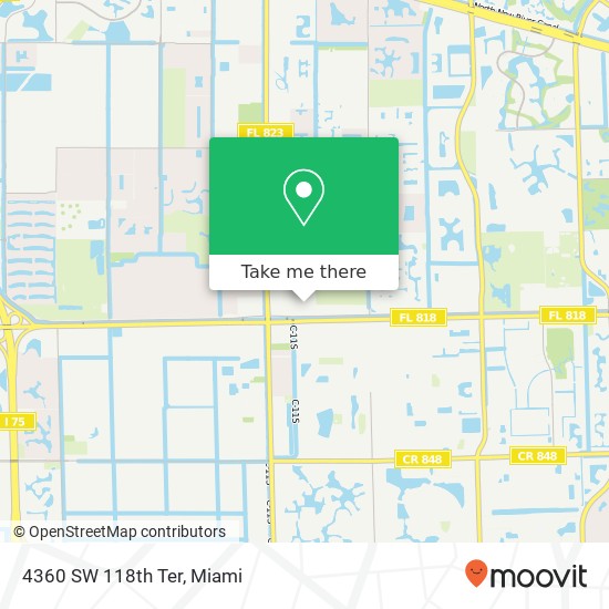 4360 SW 118th Ter map