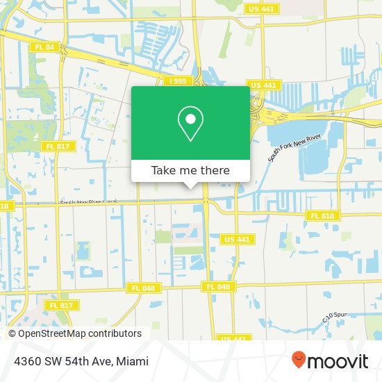 4360 SW 54th Ave map