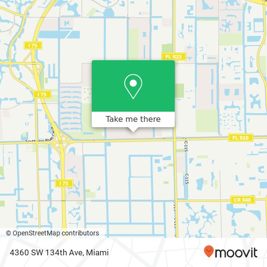 4360 SW 134th Ave map